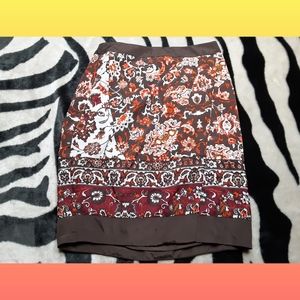 New York & Company Brown Dress Skirt